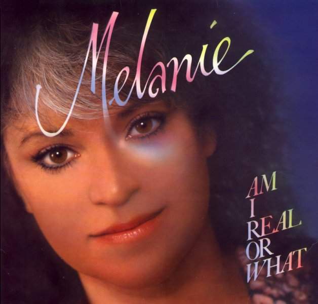 Melanie on her US-Single  'Am I real or what'  in the year 1985 